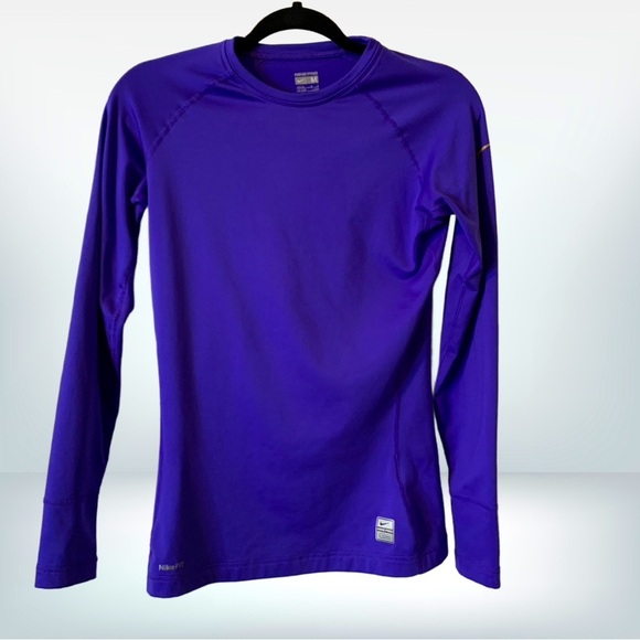 Nike Tops - Nike Pro Purple Long Sleeve Fitted Top, size M